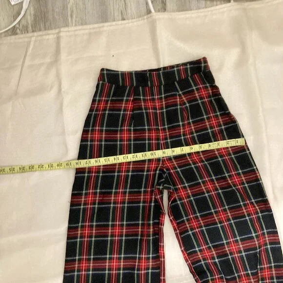 tartan high waisted wide leg pants - Picture 10 of 10